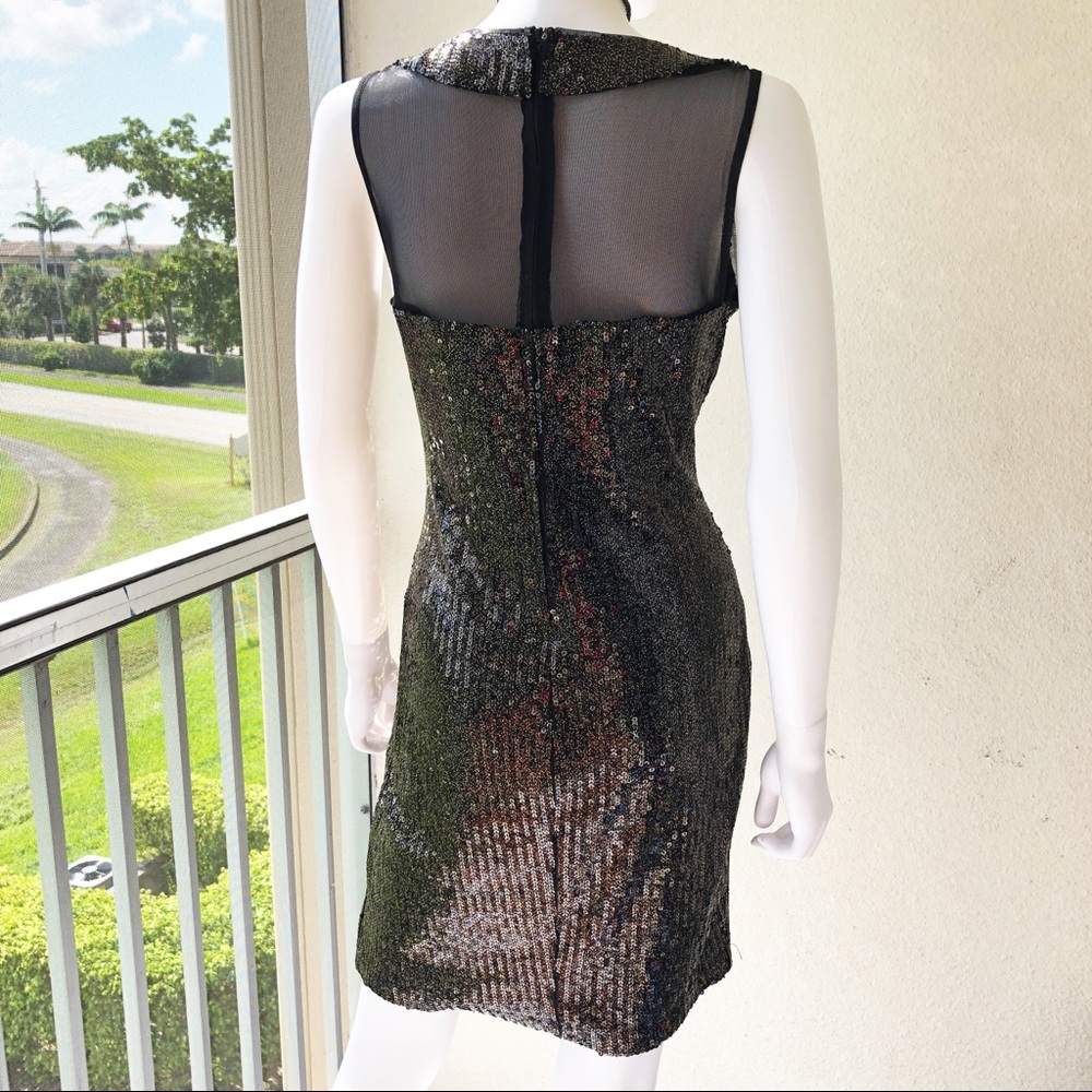 Bisou Bisou Size 12 Black Sequin Dress